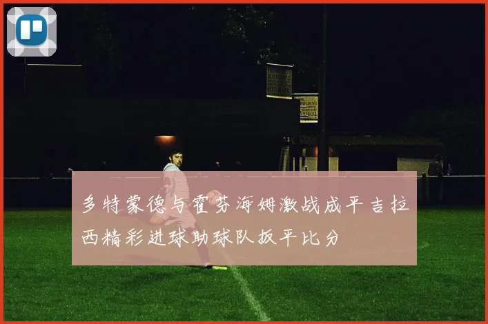 多特蒙德与霍芬海姆激战成平吉拉西精彩进球助球队扳平比分